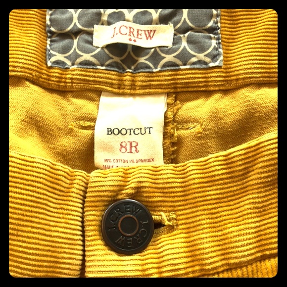 J.Crew mustard corduroy bootcut trousers - Picture 3 of 6
